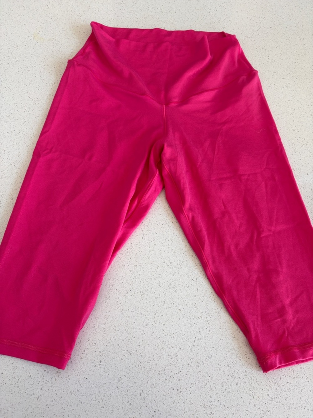 NWT aerie Hot Pink Sparkle mid-length bikers